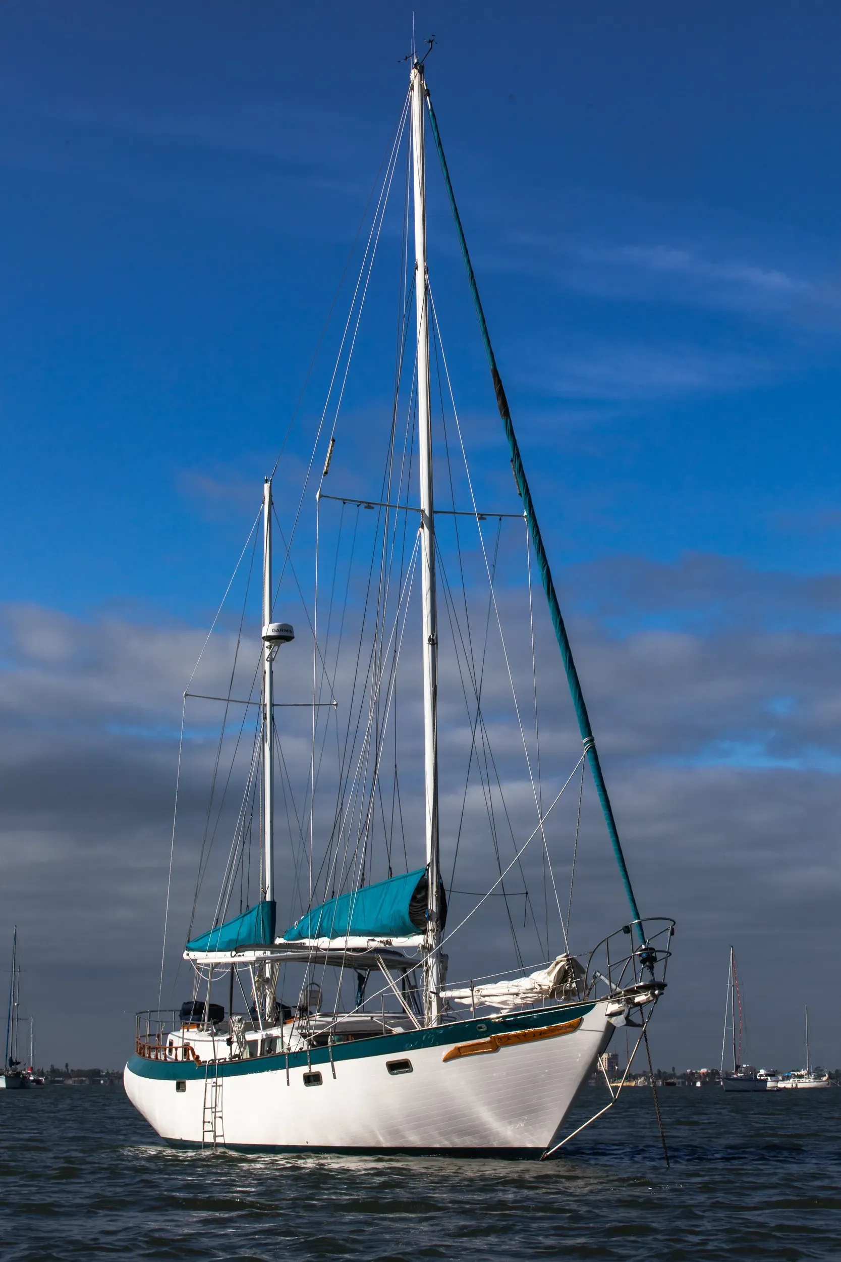 SV Cay Michele ketch at anchor in St. Pete